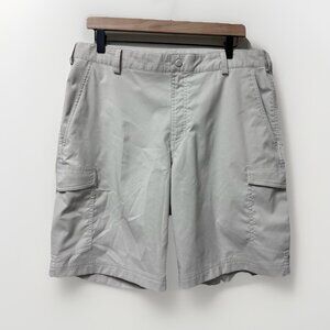 Nike Golf Tour Performance Dri-FIT Khaki Shorts Mens Size 34 Tan Cargo Pockets
